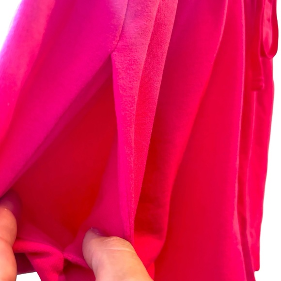 NY&C Bright Pink Long Sleeve Heavyweight Stretch Waist Romper Womens Size XL NWT - Picture 6 of 13